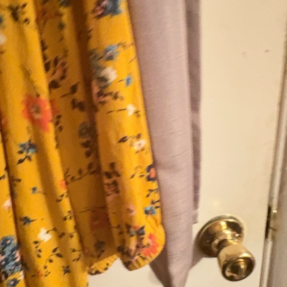 St. John’s Bay yellow ,floral pit to pit 24in. From shoulder to hem 26 inches . - Picture 2 of 6